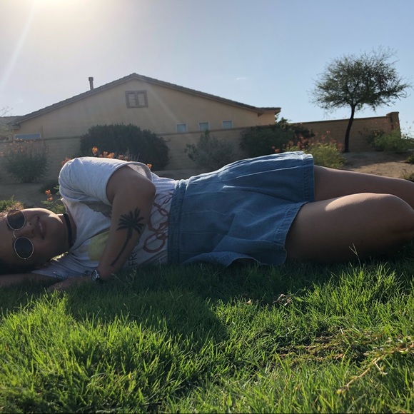 Forever 21 blue jean skirt - Picture 2 of 4